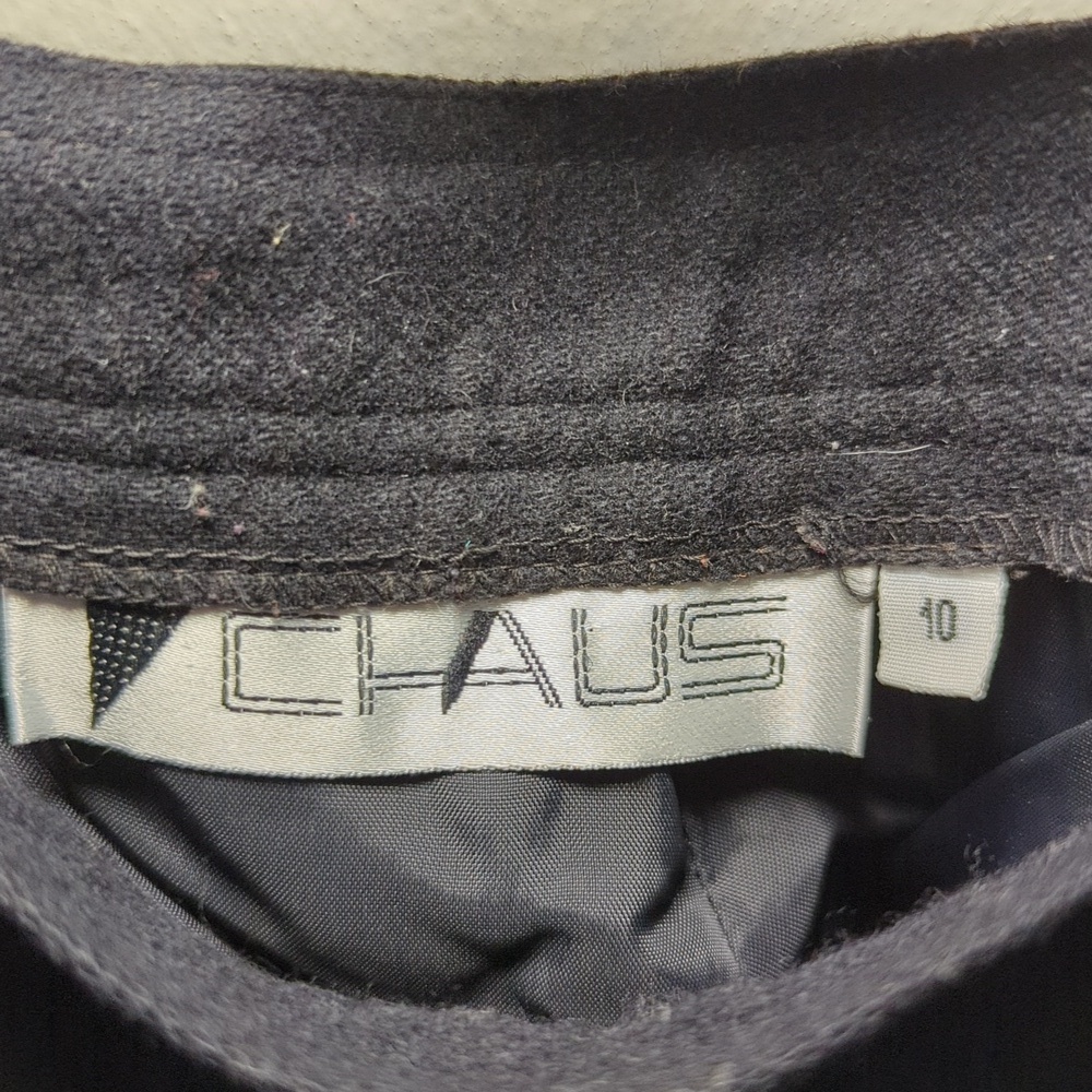 Chaus Women's Classic High-Waisted Black Pants Side-Button Women's Size 10 - Picture 2 of 4